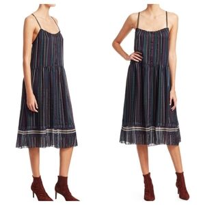 Rag & Bone | Austin Stripe Silk Midi Dress